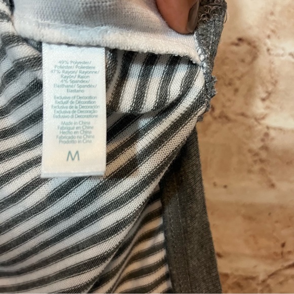 Jane Bleecker long sleeve top striped sleeves size medium - Picture 3 of 6